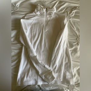 White women’s quarter zip size medium